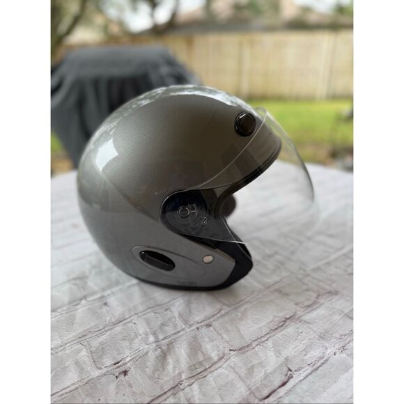 HJC Size XL Full Face Motorcycle Riding Helmet Silver Modular Power Sport Cl-33 - Picture 4 of 12